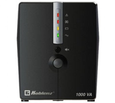 No-Break KOBLENZ 10017 USB/R, 1000 VA, 500 W, 1 h, Negro, Hogar y Oficina