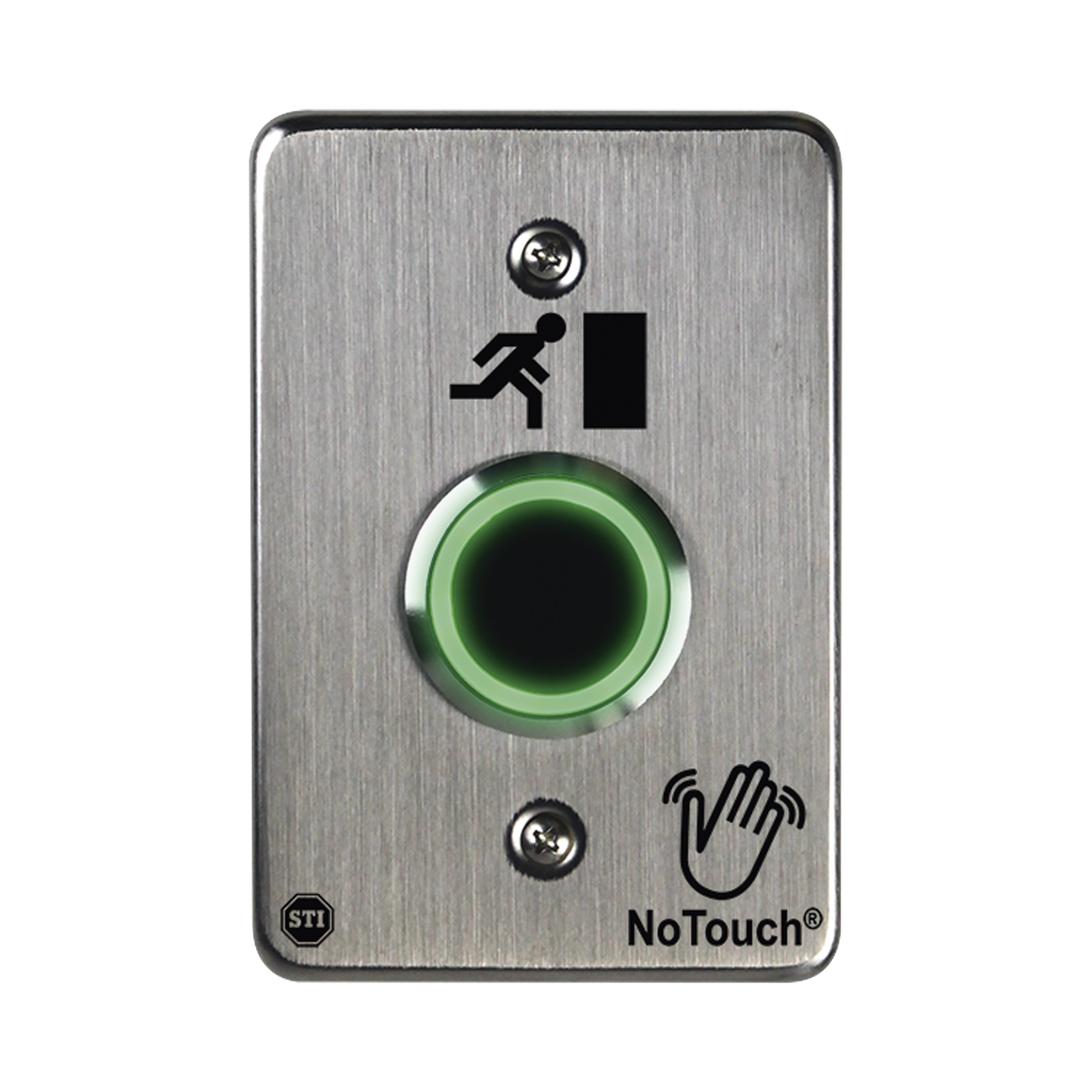 Interruptor IR NoTouch® de Acero Inoxidable, De un solo grupo, SÃmbolo de puerta