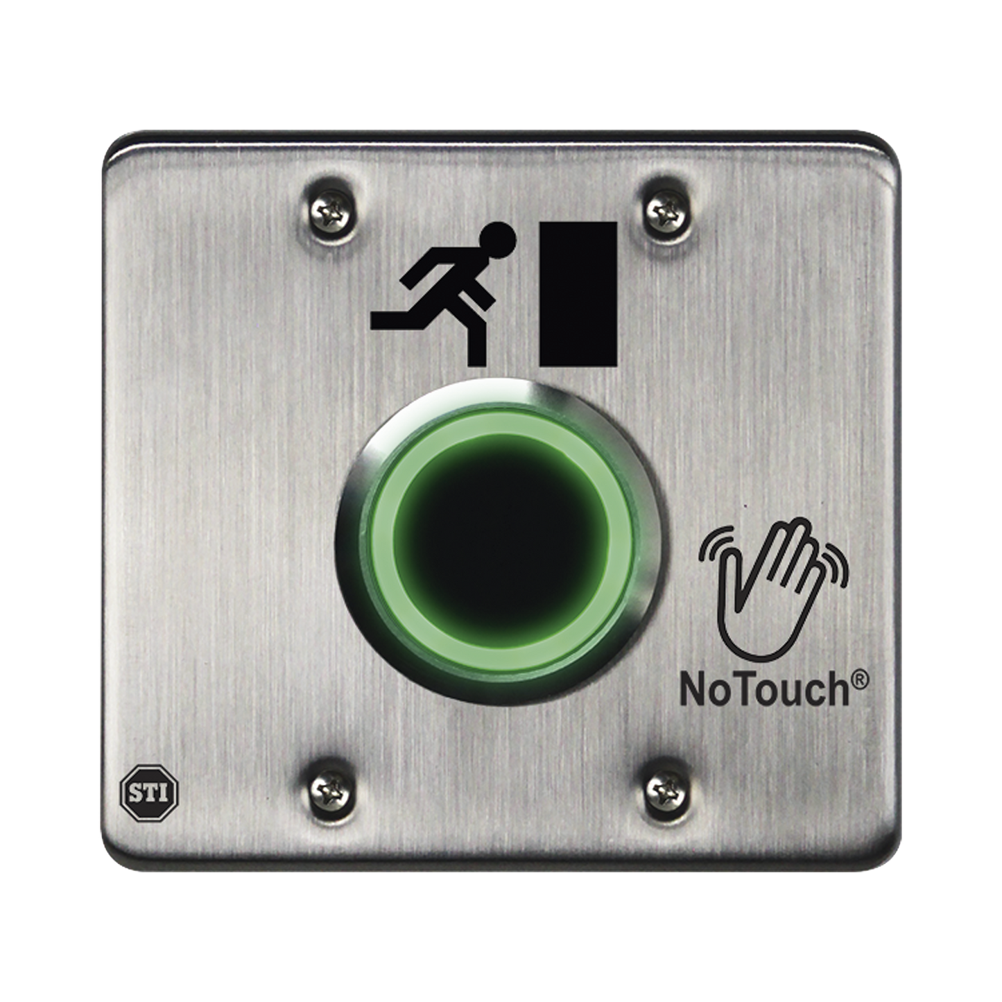 Interruptor IR NoTouch® de Acero Inoxidable, Salida Doble, SÃmbolo de Puerta