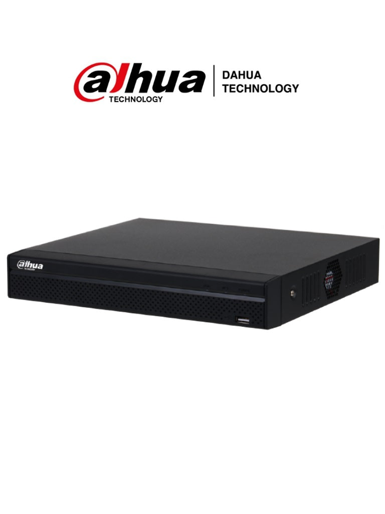 DAHUA NVR1108HS-8P-S3/H - NVR de 8 Megapixeles/ 4k/ 8 Canales IP/ 8 Puertos PoE/ Smart H.265+/ Rendimiento de 80 Mbps/ Salida de Video HDMI&VGA/
