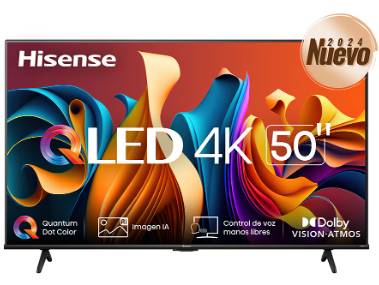 Televisor Hisense 50QD6N, 50 pulgadas, QLED, QUANTUM DOT, 4K UHD, 3840 x 2160 Pixeles, GOOGLE SMART TV