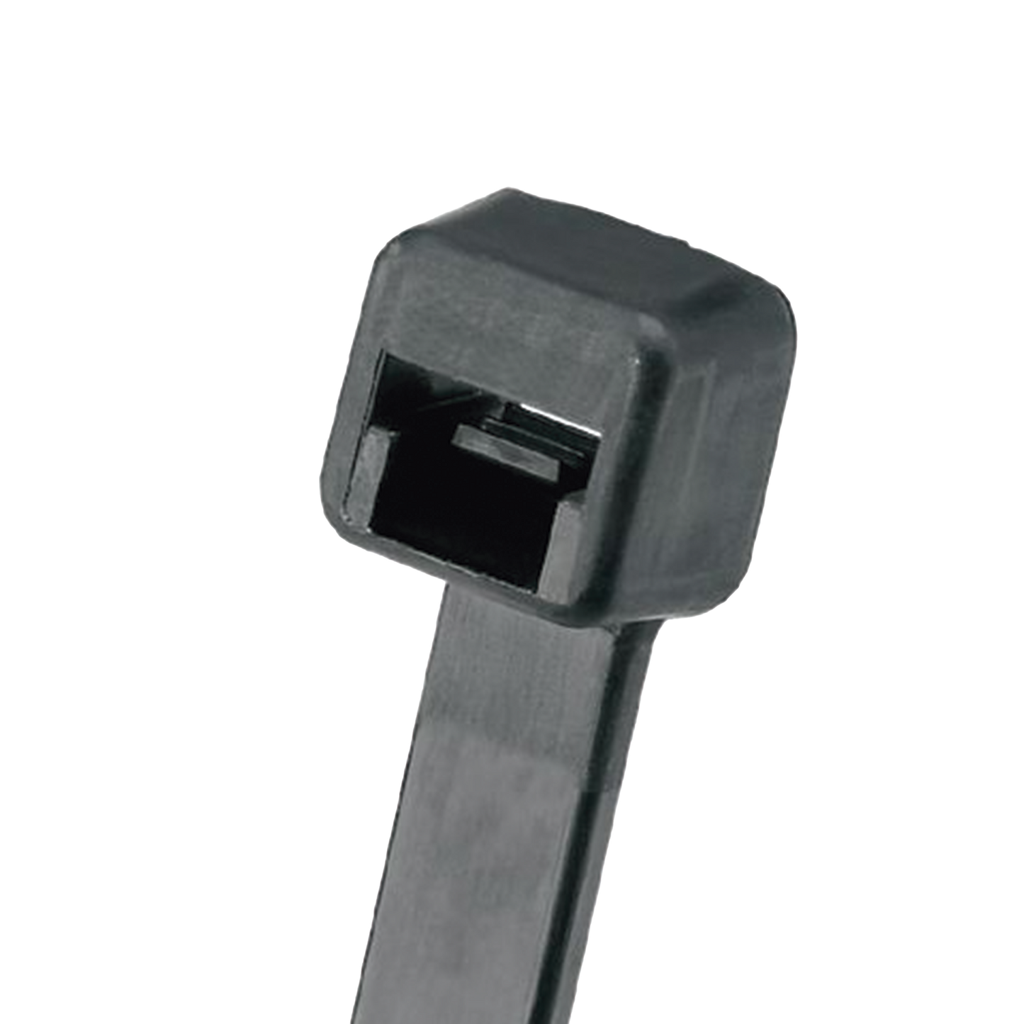 Cincho de Nylon 6.6 Pan-Ty, 368mm largo x 7.6mm ancho, Color Negro, Exterior Resistente a Rayos UV, Paquete de 100pz