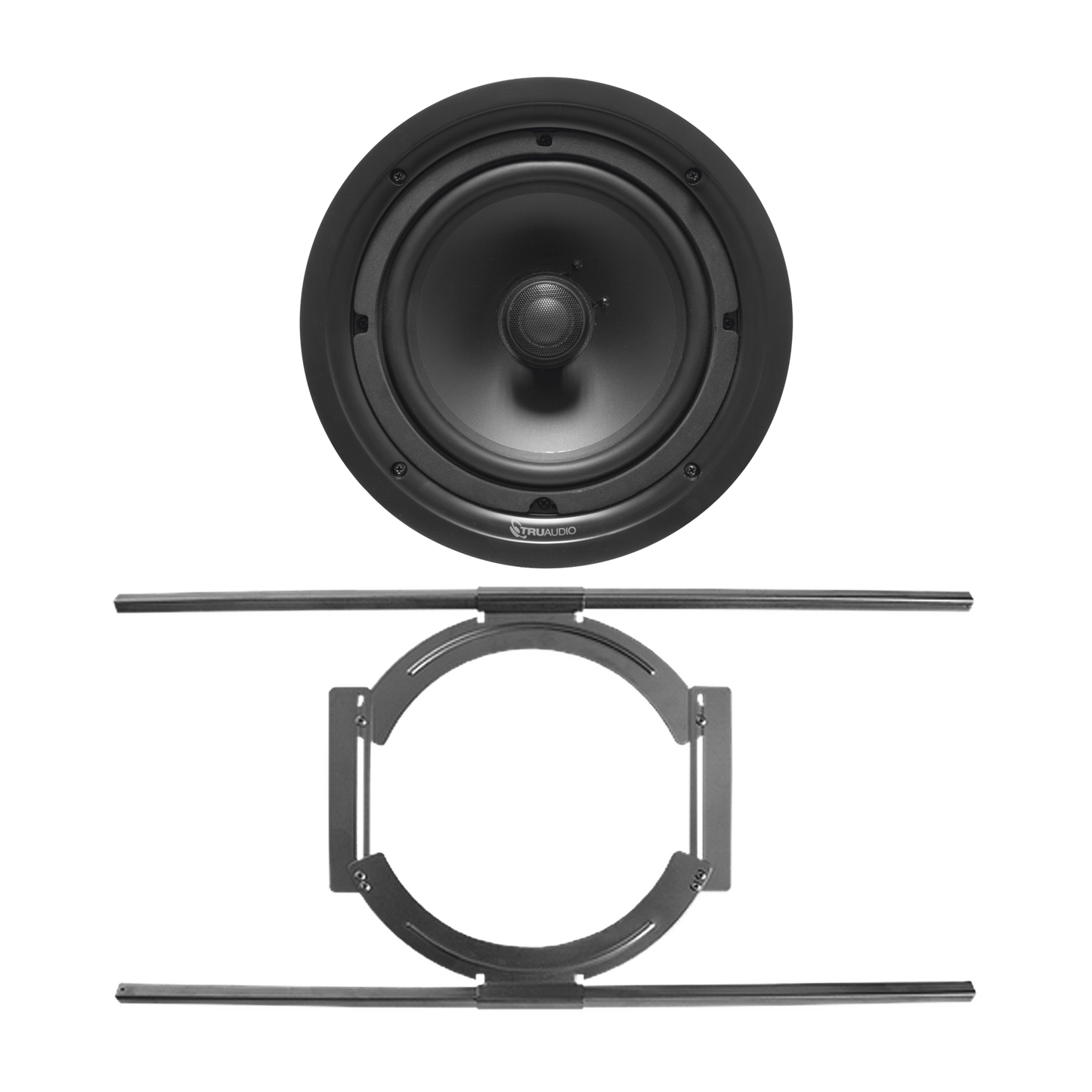 KIT de Bocina de Techo TruAudio de 8in PP8 con Soporte de Acero RÃgido para Techos Suspendidos