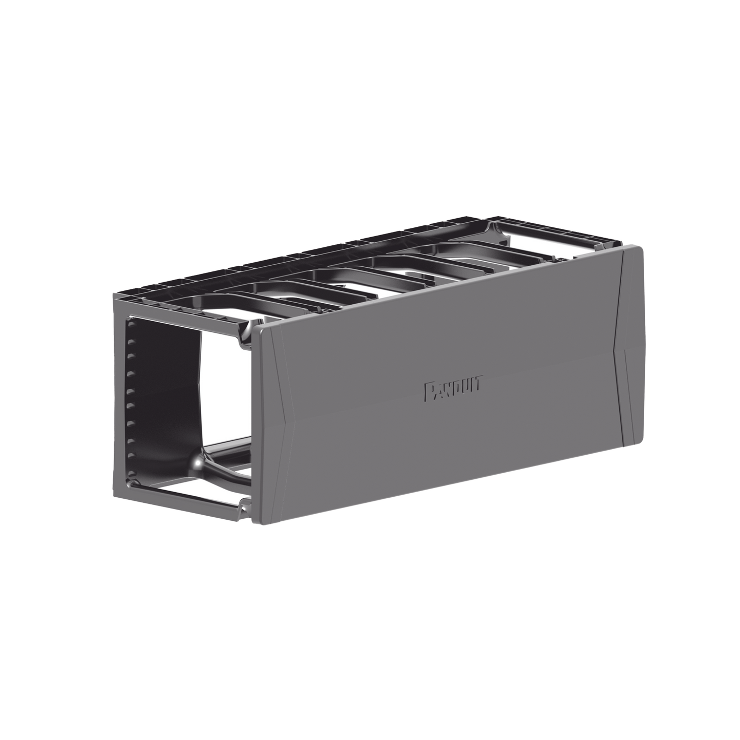 Organizador de Cables Horizontal PatchRunnerâ„¢, Sencillo (Solo Frontal), Para Rack de 19in, 4UR