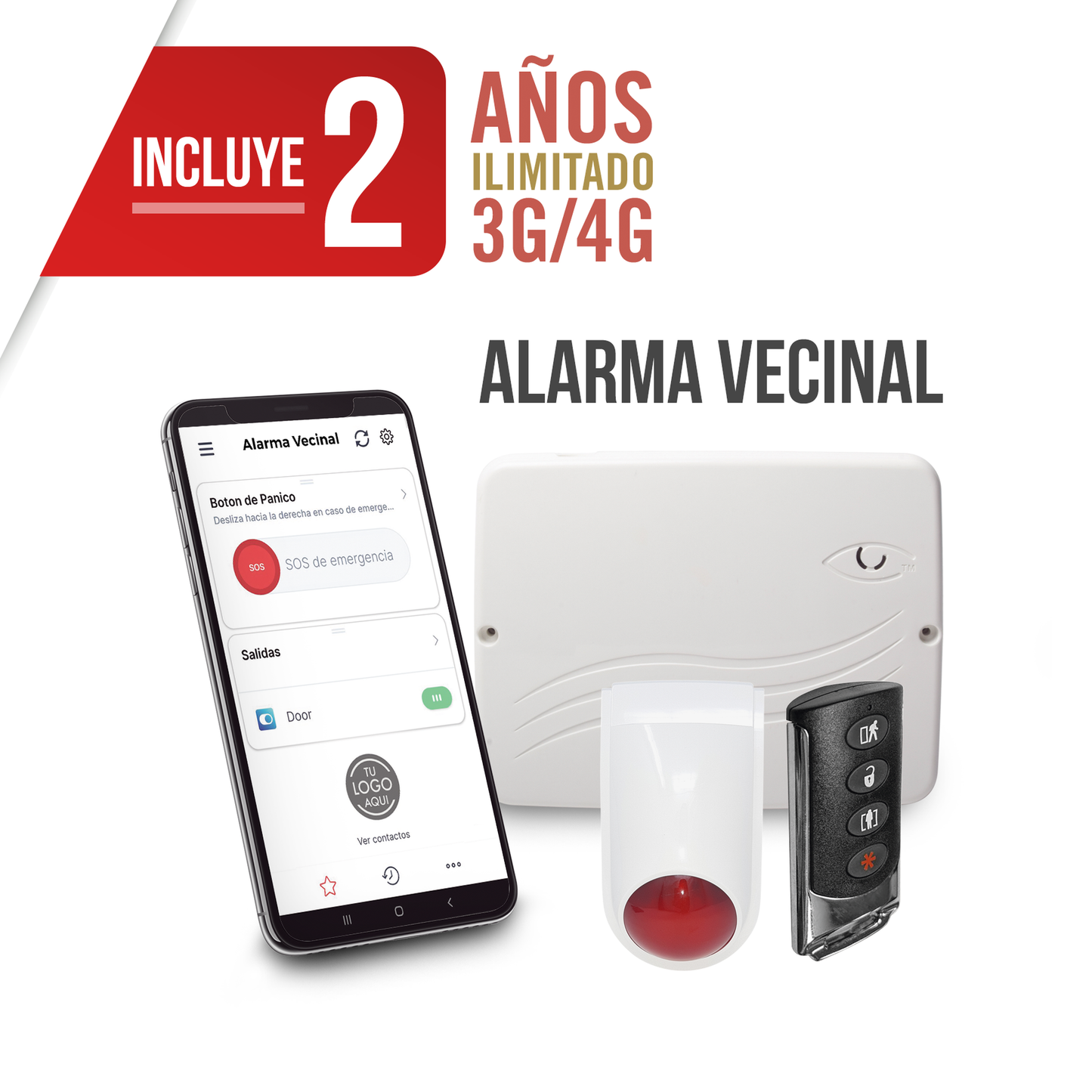 KIT ALARMA VECINAL Con Funcion Programación 100% vÃa WEB