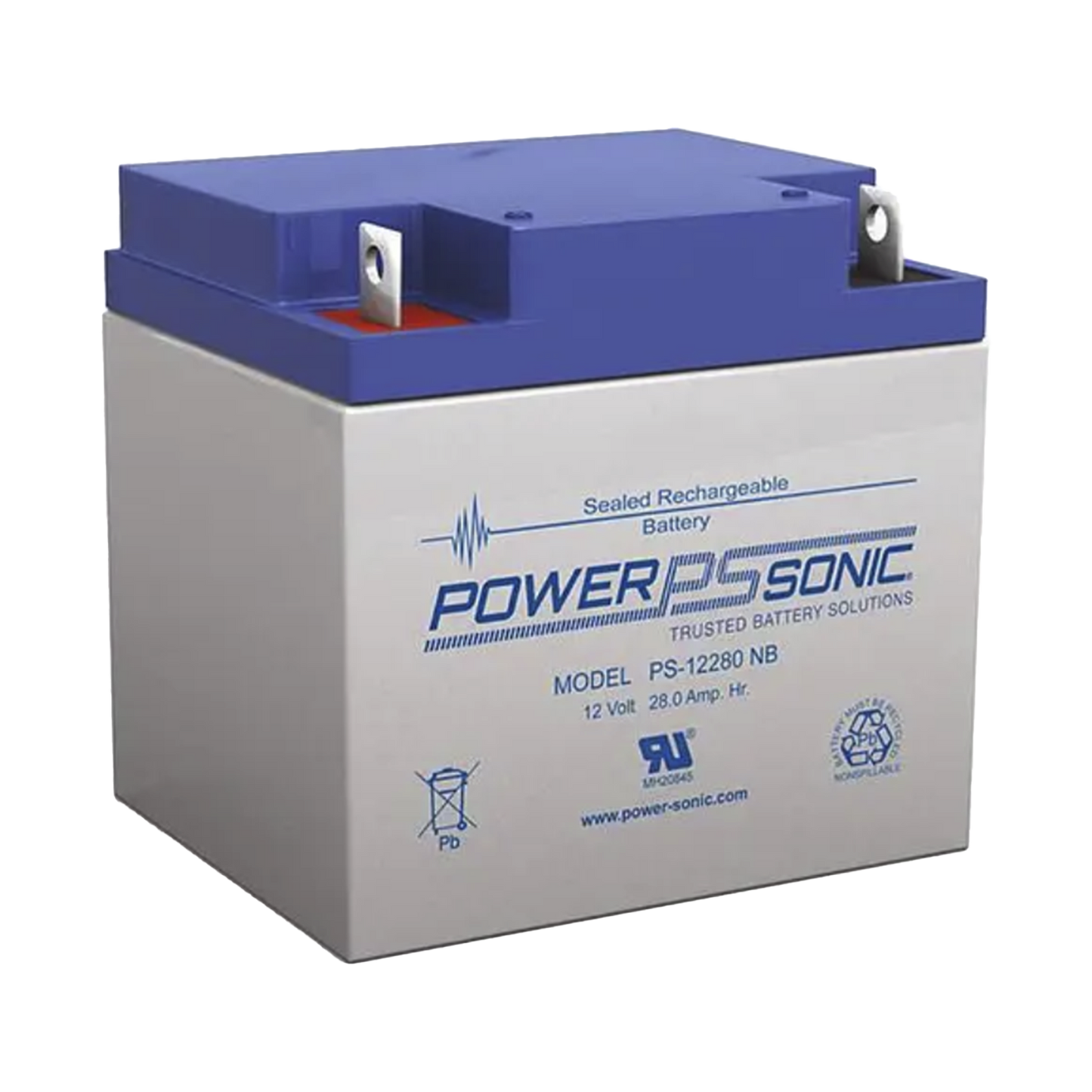 BaterÃa 12V, 28AH, Para Respaldo, TecnologÃas AGM/VRLA, 5 Años Vida Útil, Terminales NB2, Reconocida UL