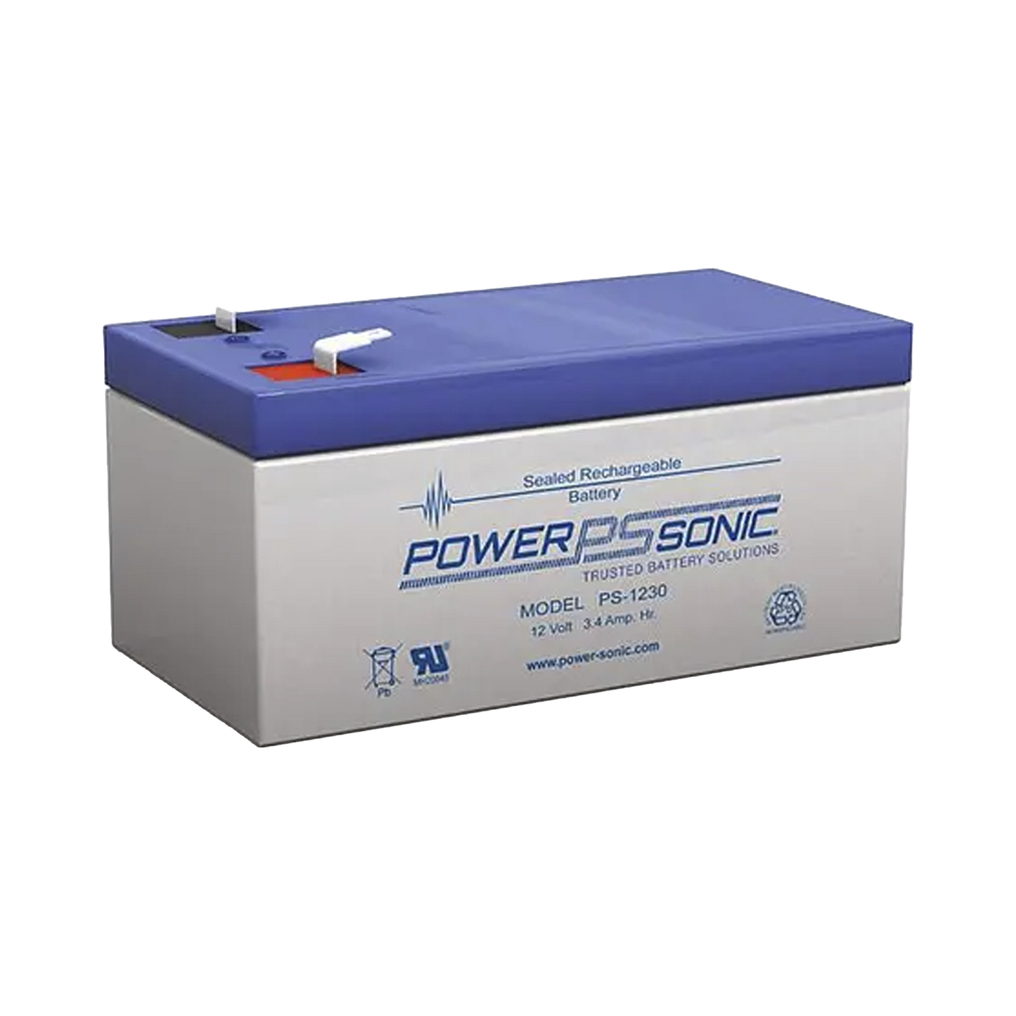 BaterÃa 12V, 3.4AH, Para Respaldo, TecnologÃas AGM/VRLA, 5 Años Vida Útil, Terminales F1, Reconocida UL