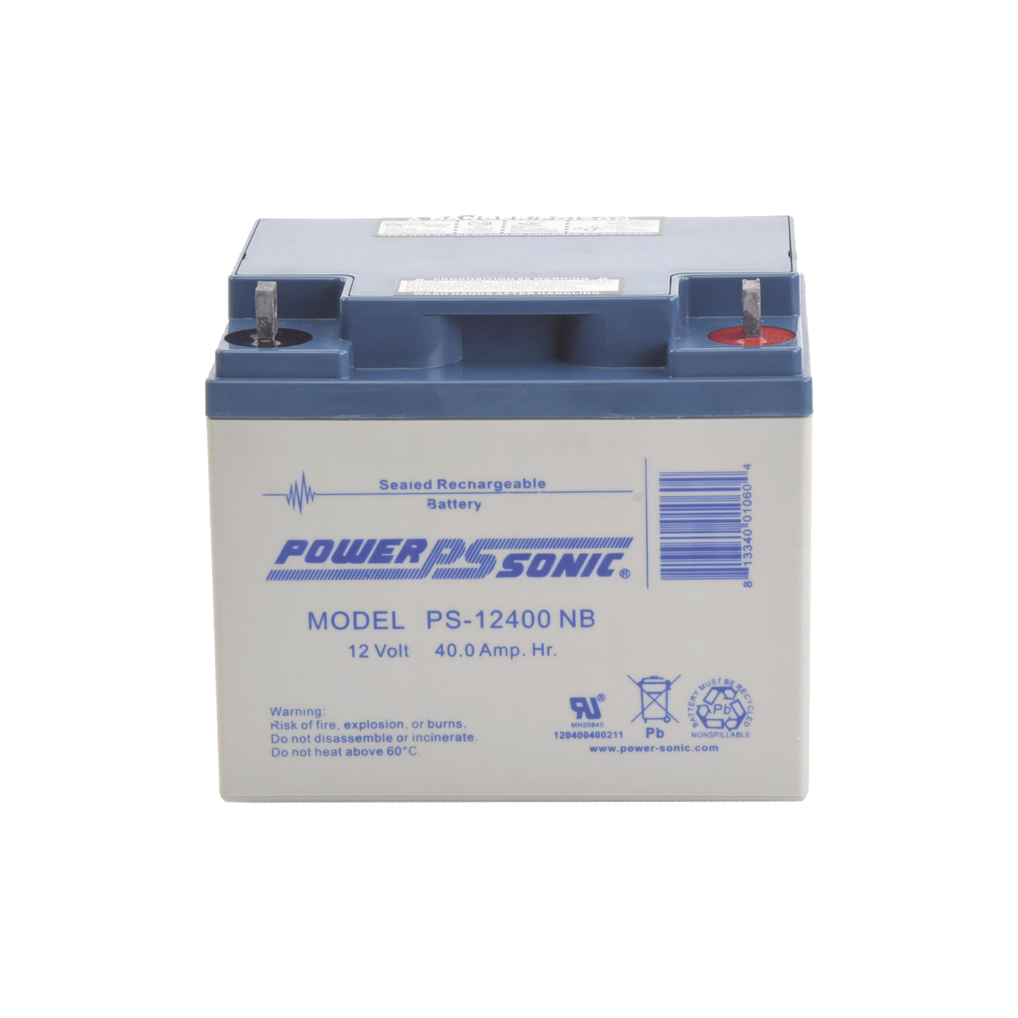 BaterÃa 12V, 40AH, Para Respaldo, TecnologÃas AGM/VRLA, 5 Años Vida Útil, Terminales NB, Reconocida UL