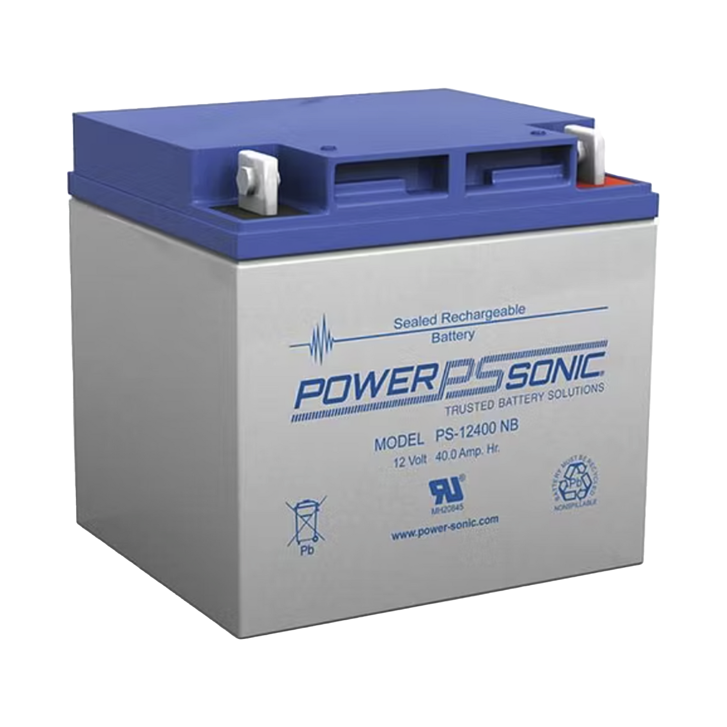 BaterÃa 12V, 40AH, Para Respaldo, TecnologÃas AGM/VRLA, 5 Años Vida Útil, Terminales NB4, Reconocida UL