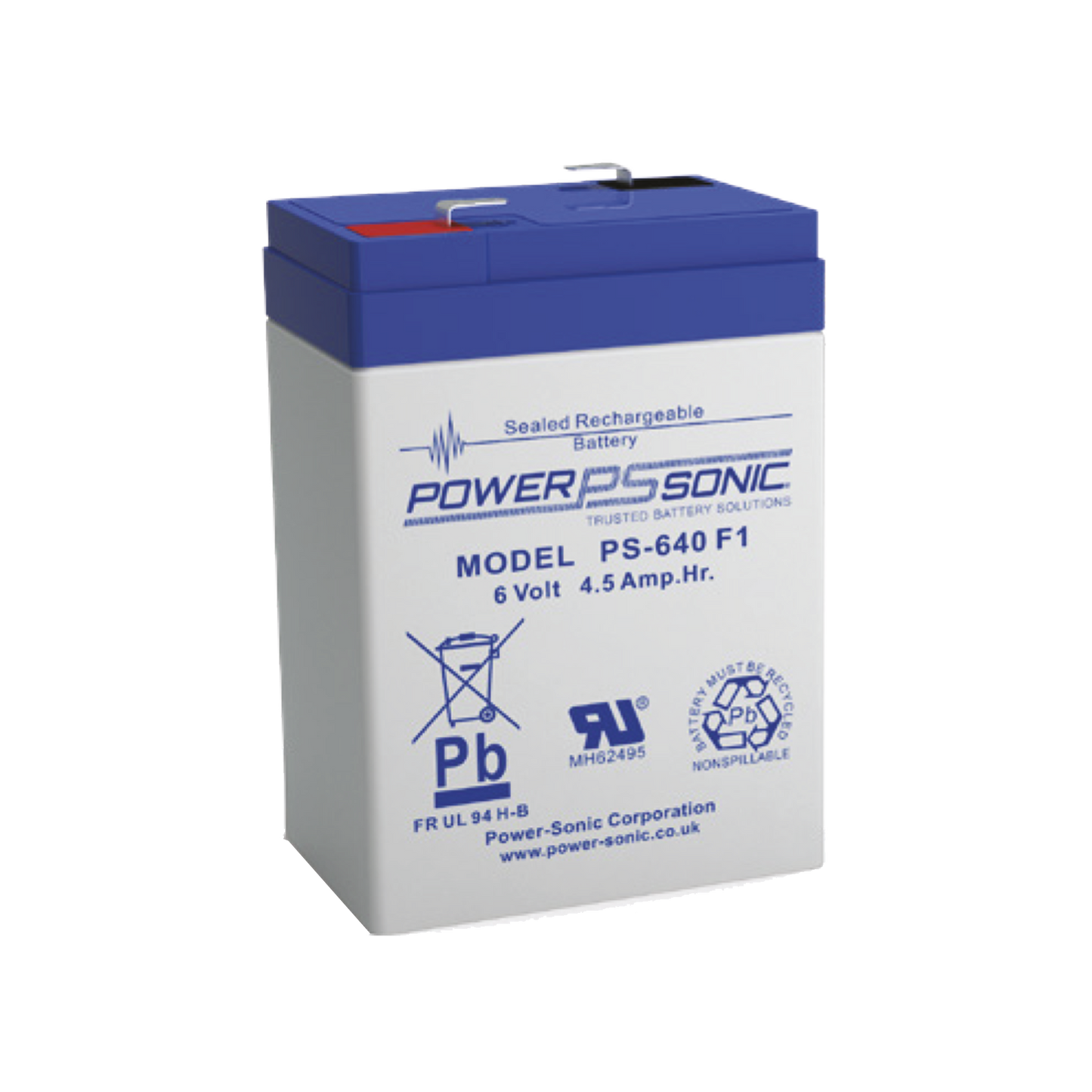 Batería 6V, 4.50AH, Para Respaldo, Tecnologías AGM/VRLA, 5 Años Vida Útil, Terminales F1, Reconocida UL