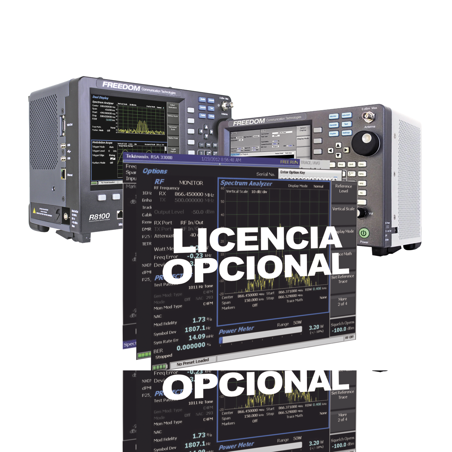 Opción de Software para Generador de Rastreo en Analizadores R8000 /R8100 (Tracking Generator).