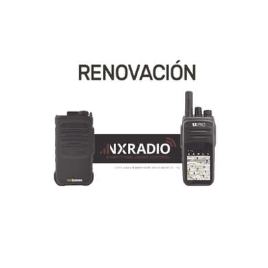 Renovacion de Servicio Anual NXRadio para Terminales NXPOC130, RG360 y M5