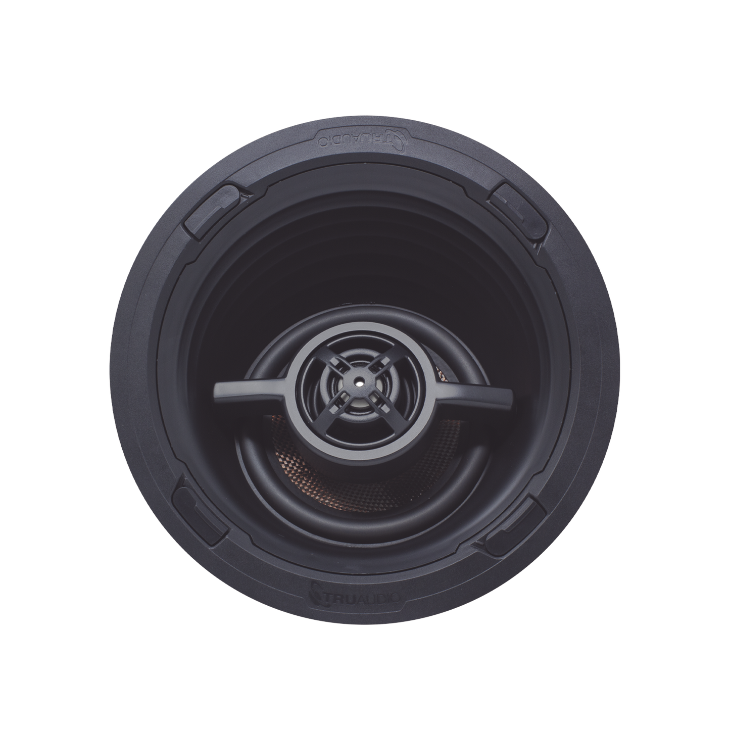 Altavoz LCR | Rango Medio Giratorio | Angulo para Techo de 3 Vias | Cine en Casa | Woofer de 7in de Fibra de Carbono | Tweeter de 1in | 175W | 8Ω