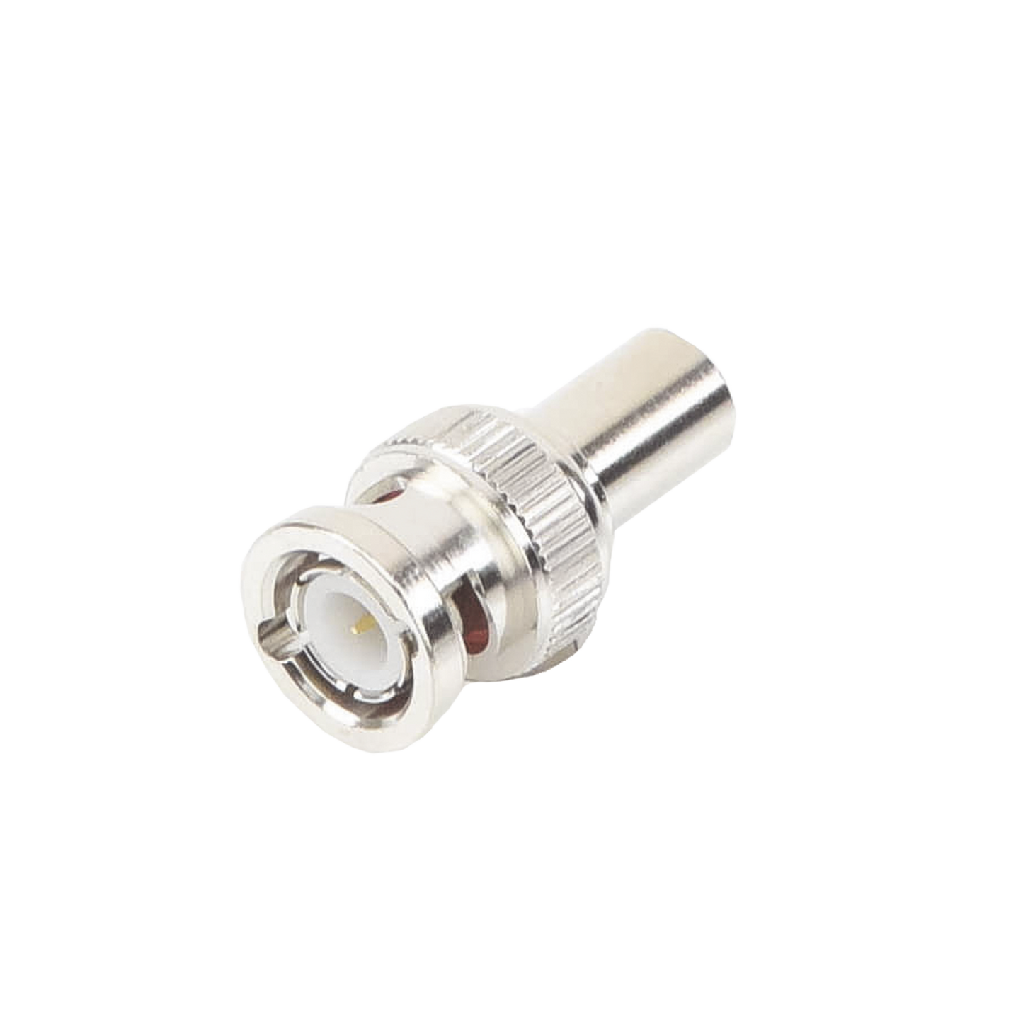 Carga Coaxial Terminal de 75 Ohm para CCTV, 1/2 Watt, en Conector BNC Macho, NÃquel/ Oro/ Delrin.