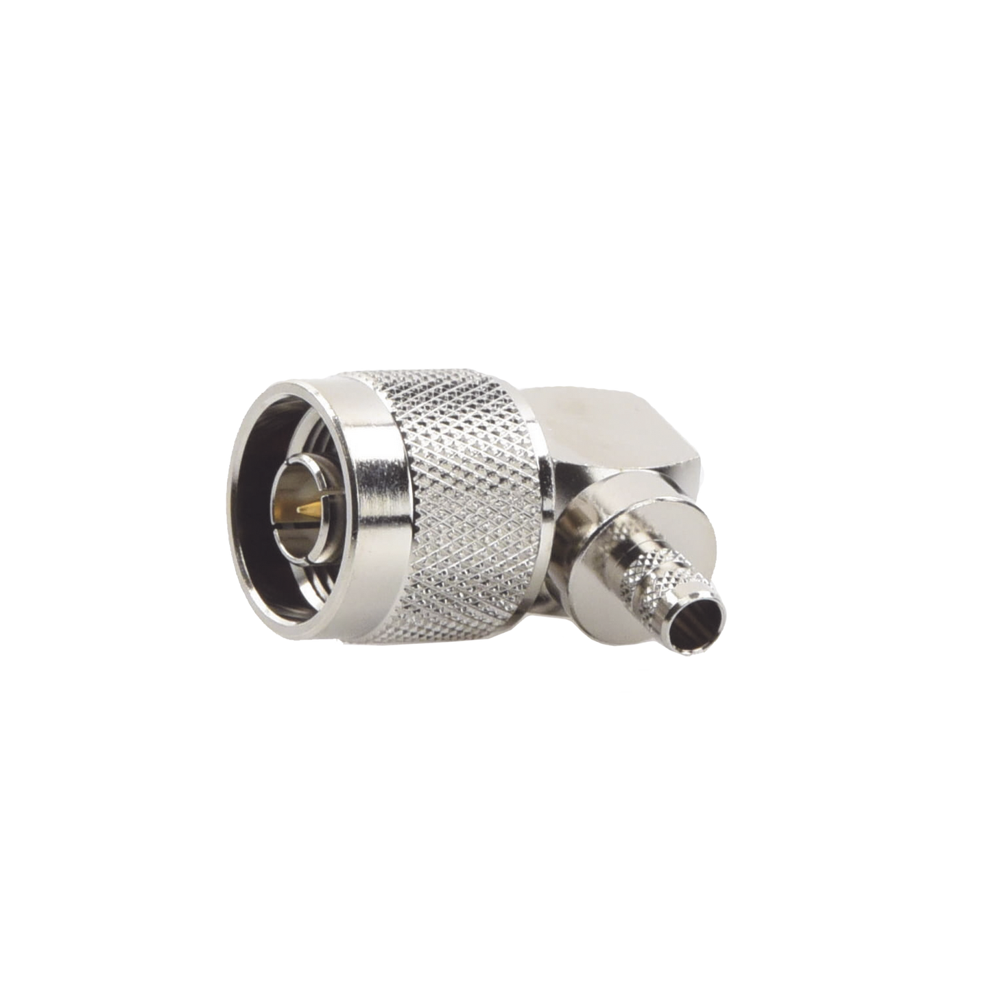 Conector N Macho en A/R de Anillo Plegable para Cables RG-8/X, LMR-240, NÃquel/ Oro/ Teflón.