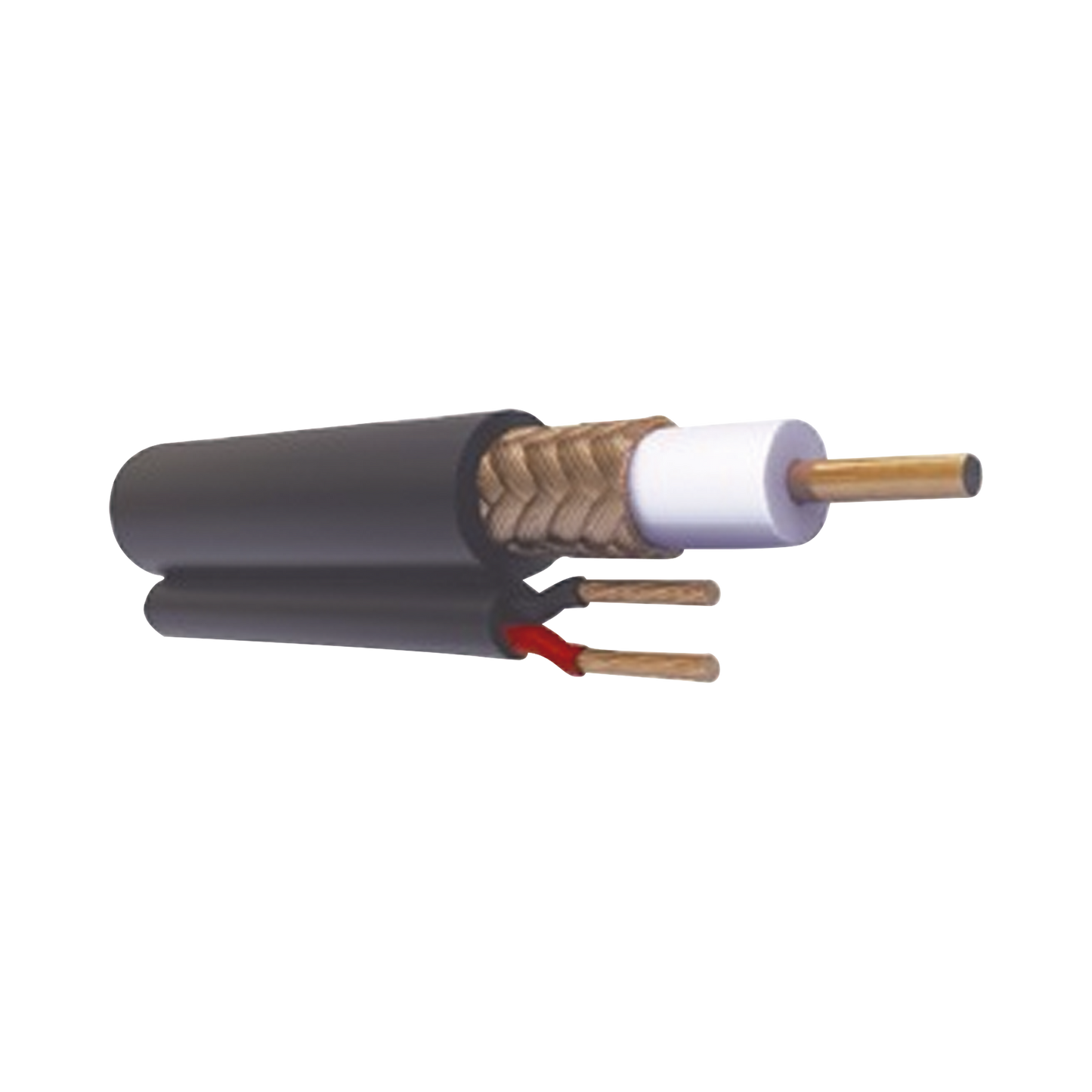 Retazo de 5 Metros, Cable coaxial Cable RG59 Siamés, HECHO EN MÉXICO, Optimizado para HD+ 2 hilos calibre 20.