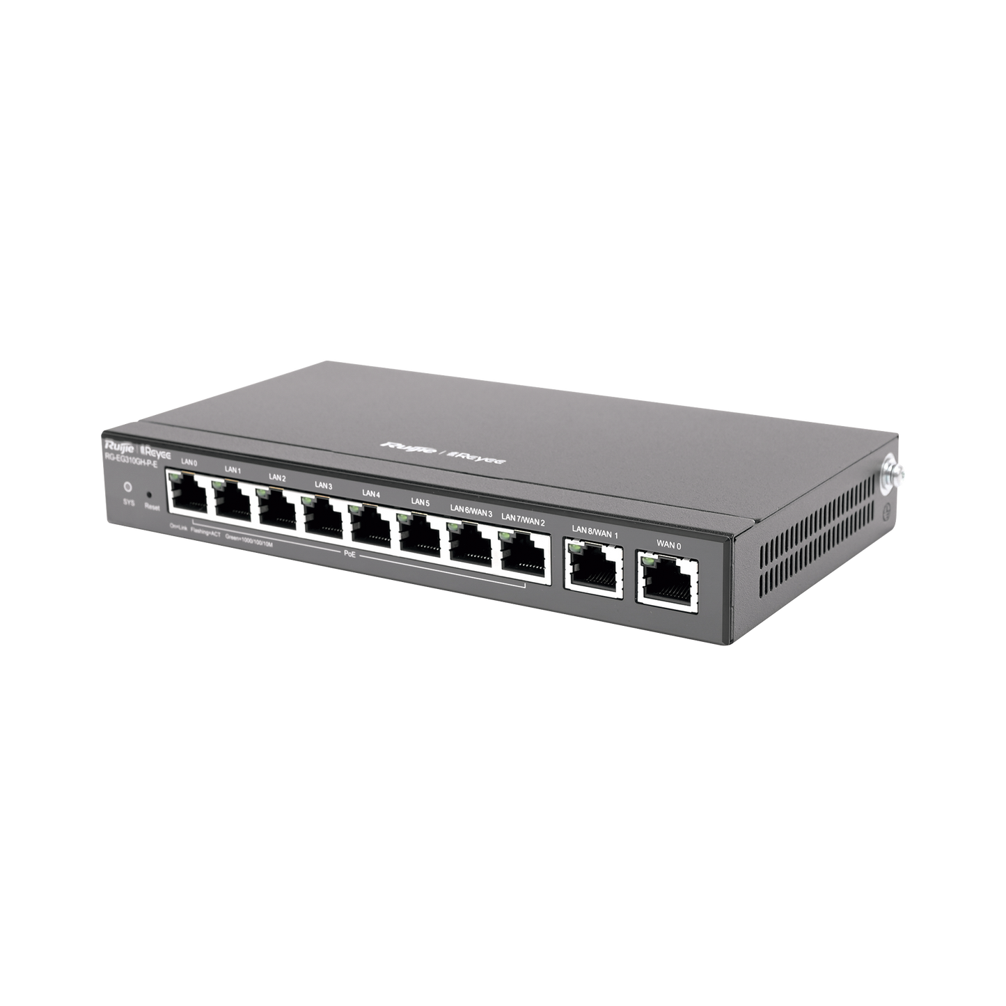 Router Balanceador Administrable , 6 puertos LAN y 2 puertos LAN/WAN POE+ af/at gigabit hasta 110w, 1 puertos LAN/WAN gigabit y 1 Puerto WAN gigabit, hasta 350 clientes con desempeño de 1.5 Gbps asimétricos