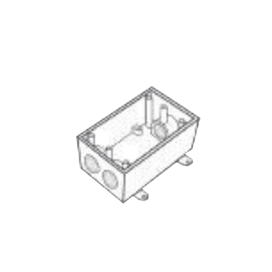 Caja Condulet FS de 3/4" ( 19.05 mm) con tres bocas a prueba de intemperie.