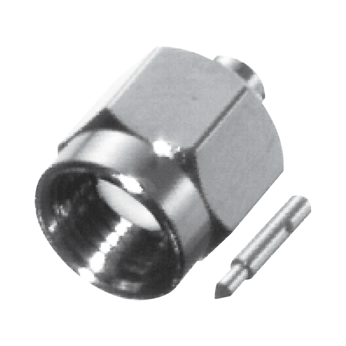 Conector SMA Macho para cable Semi-RÃgido de 0.085" de Diámetro, NÃquel/ Oro/ Teflón.