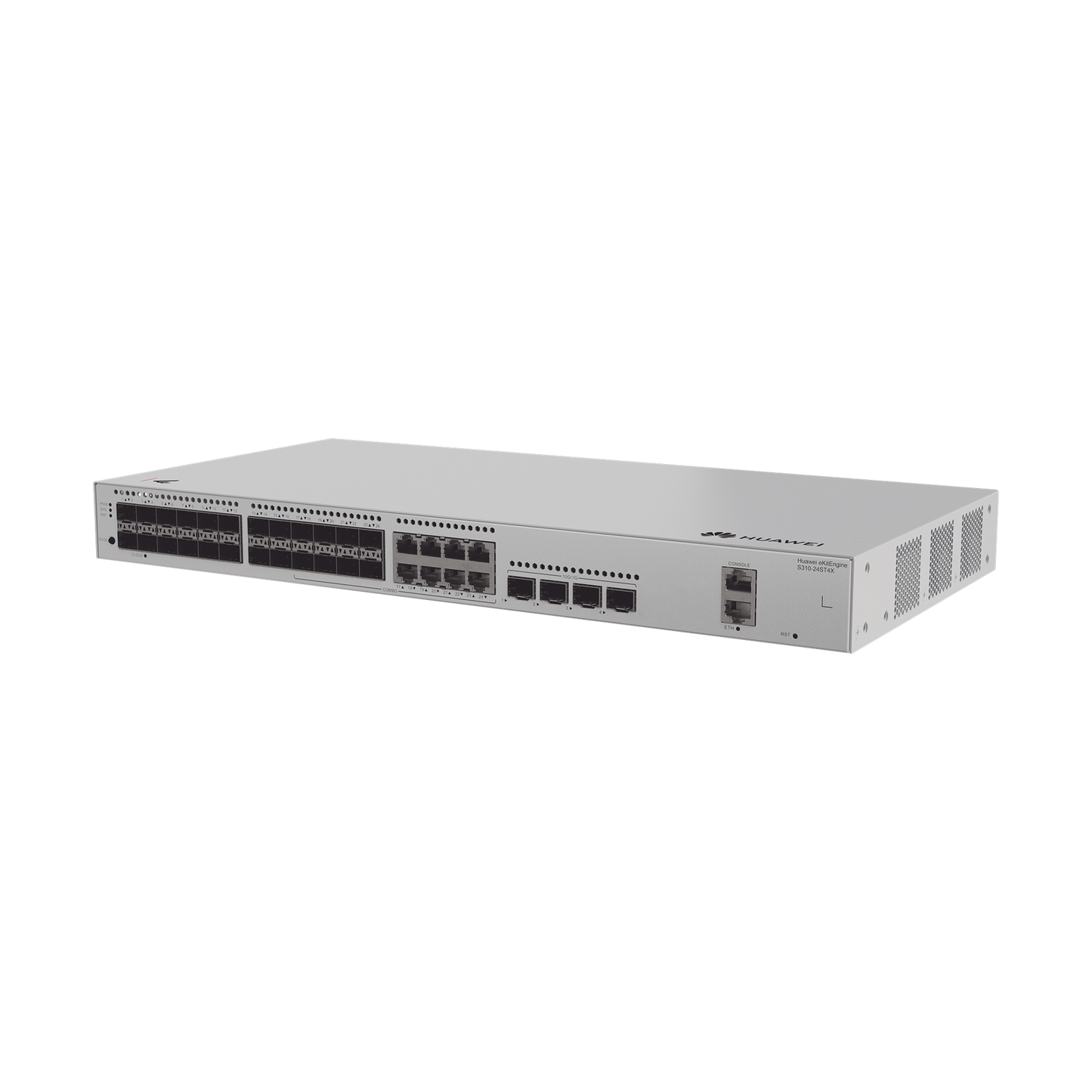 Switch Gigabit Administrable Capa 3 / 24 puertos SFP / 8 puertos 10/100/1000 Mbps (Combo) / 4 Puertos SFP+ Uplink / iStack /Administración Nube Gratis