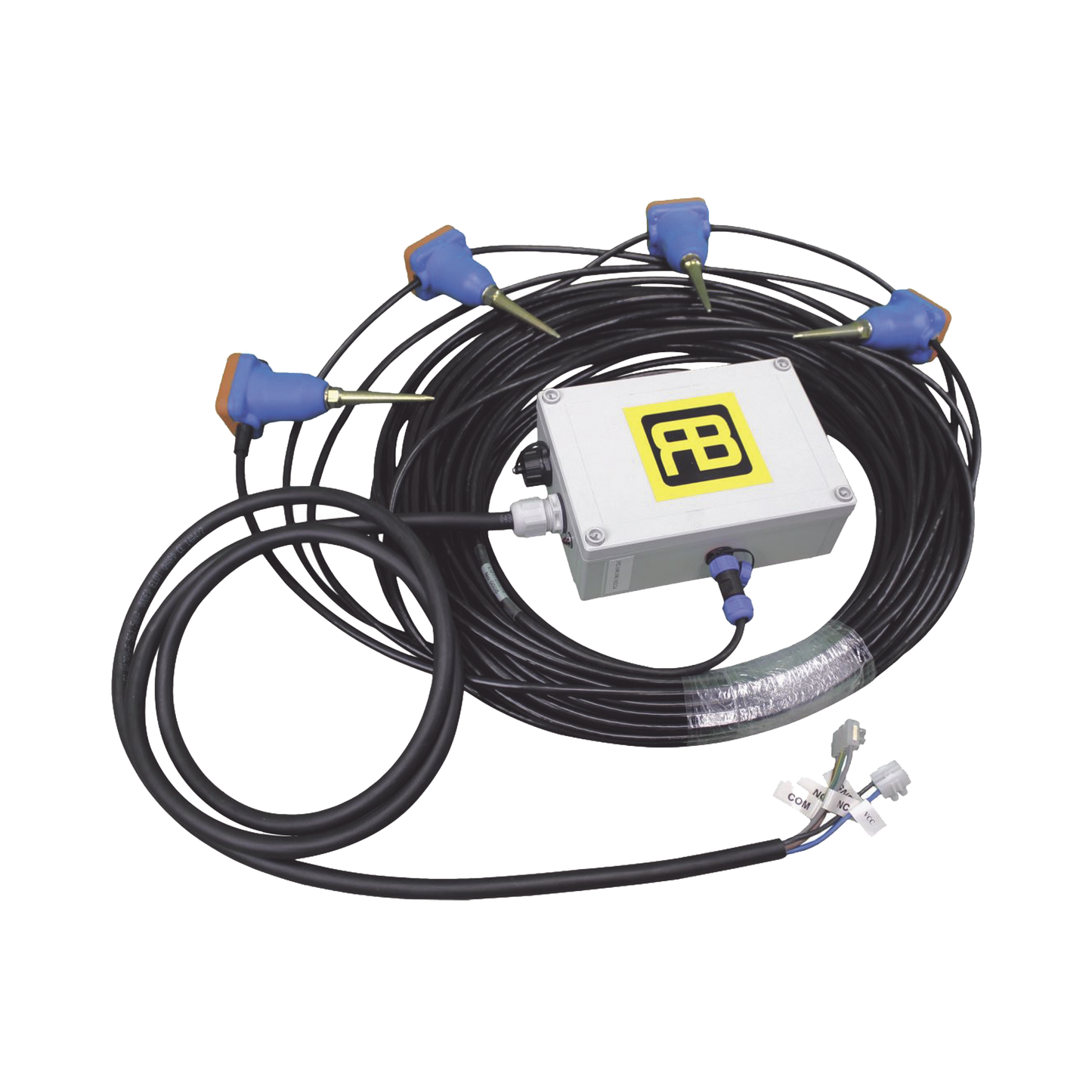 SEISMO/Sistema de Seguridad Perimetral/ Instalación SUBTERRANEA/ 4 Detectores y hasta 40 metros de protección/ Salida de contacto seco / Caja IP67 / Incluye Software de Calibración / Integrable a un sistema de alarma