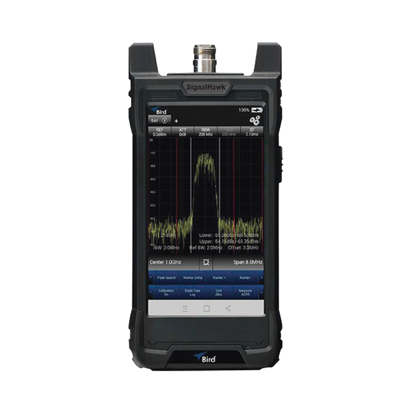 Analizador de Espectro Portátil SIGNAL HAWK, 9 KHz a 6 GHz, Incluye Estuches de uso Rudo y Ligero, BaterÃa Li-Ion, Adaptador 12V, Lápiz Táctil, Adaptador USB-C a USB-A, Manual de Instrucción.