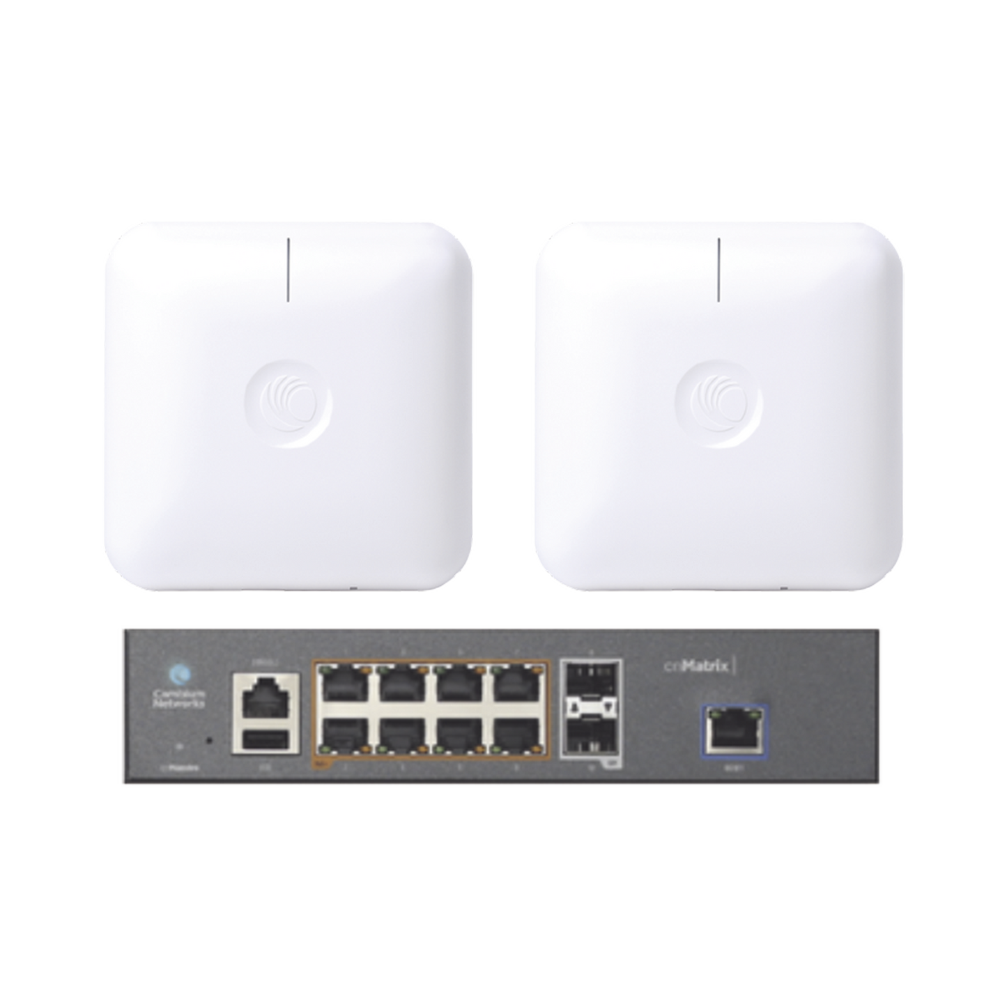 Starter Kit Wi-Fi Empresarial de 2 Access Point PLE410 y 1 Switch PoE EX1010P