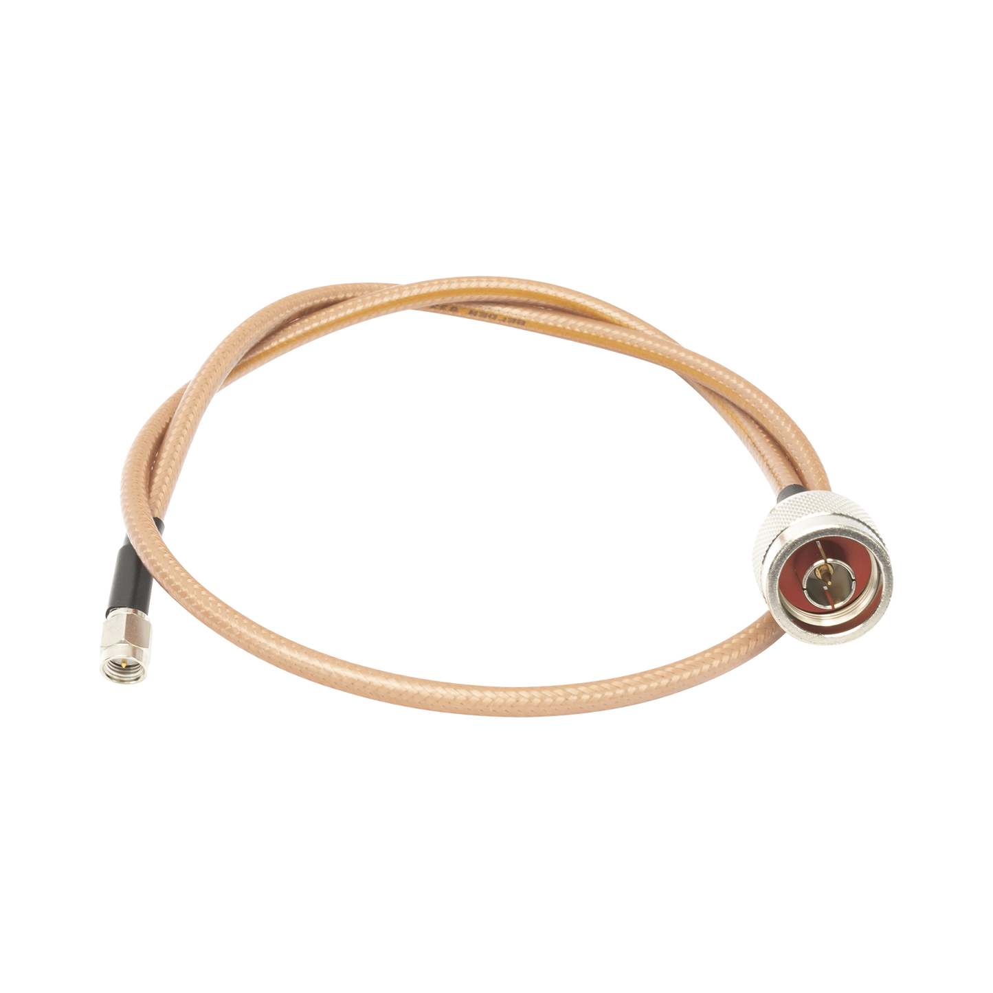 Cable de 60 cm tipo RG-142/U con conectores N Macho y SMA Macho (Hasta 8 GHz).