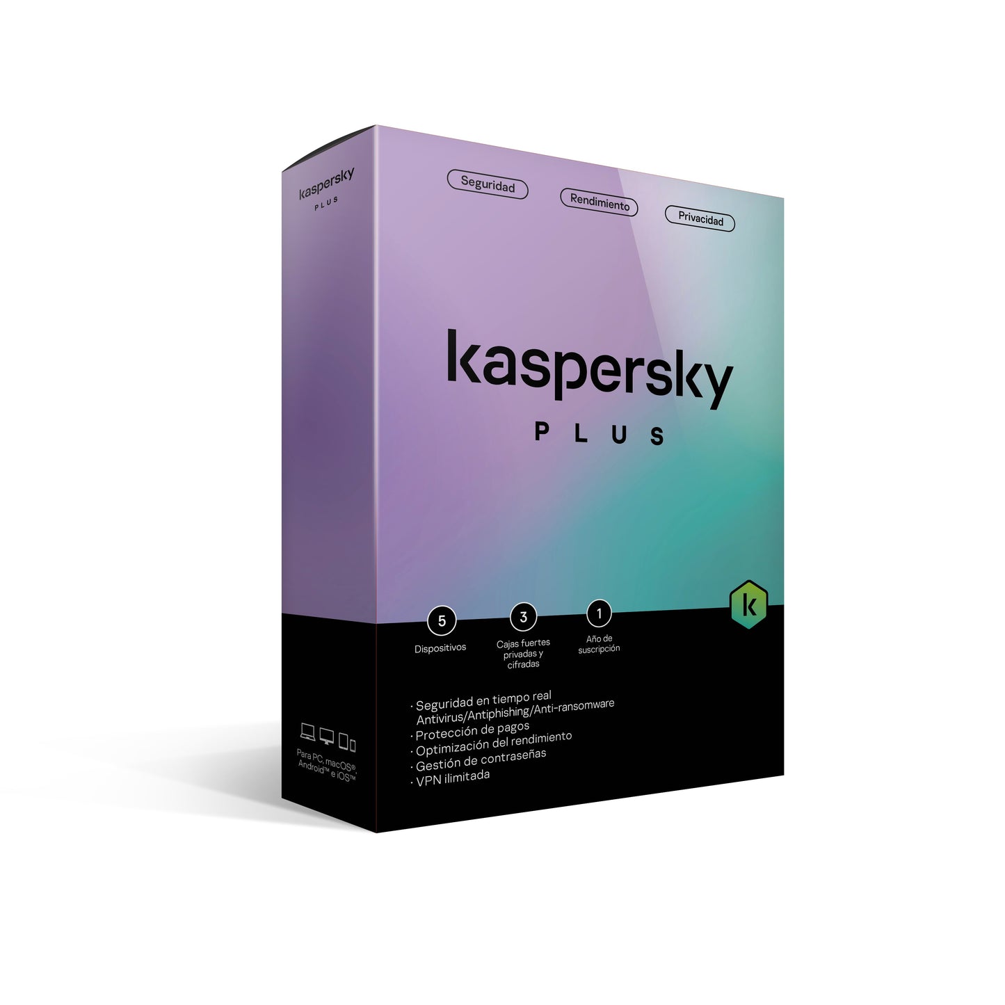 Kaspersky Plus 5 Dispositivos 1 Año (Internet Security)