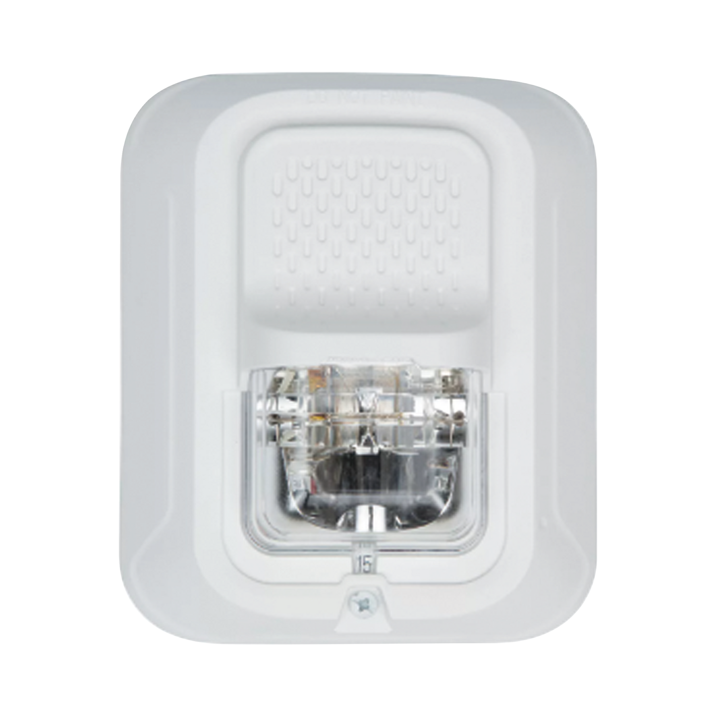 Bocina con Lámpara Estroboscópica / Montaje en Pared / Color Blanco / sin Texto