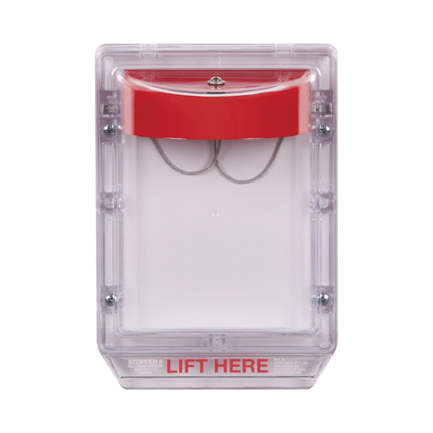 Cubierta Protectora de Policarbonato Serie Stopper II® , Con Bocina, Sin Espaciador, Montaje Empotrado, Sin Etiqueta