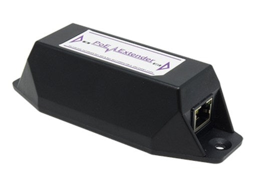 Extensor PoE simple, permite ampliar hasta 100 mts la instalacion de una camara IP(PoE), no requiere fuente de poder