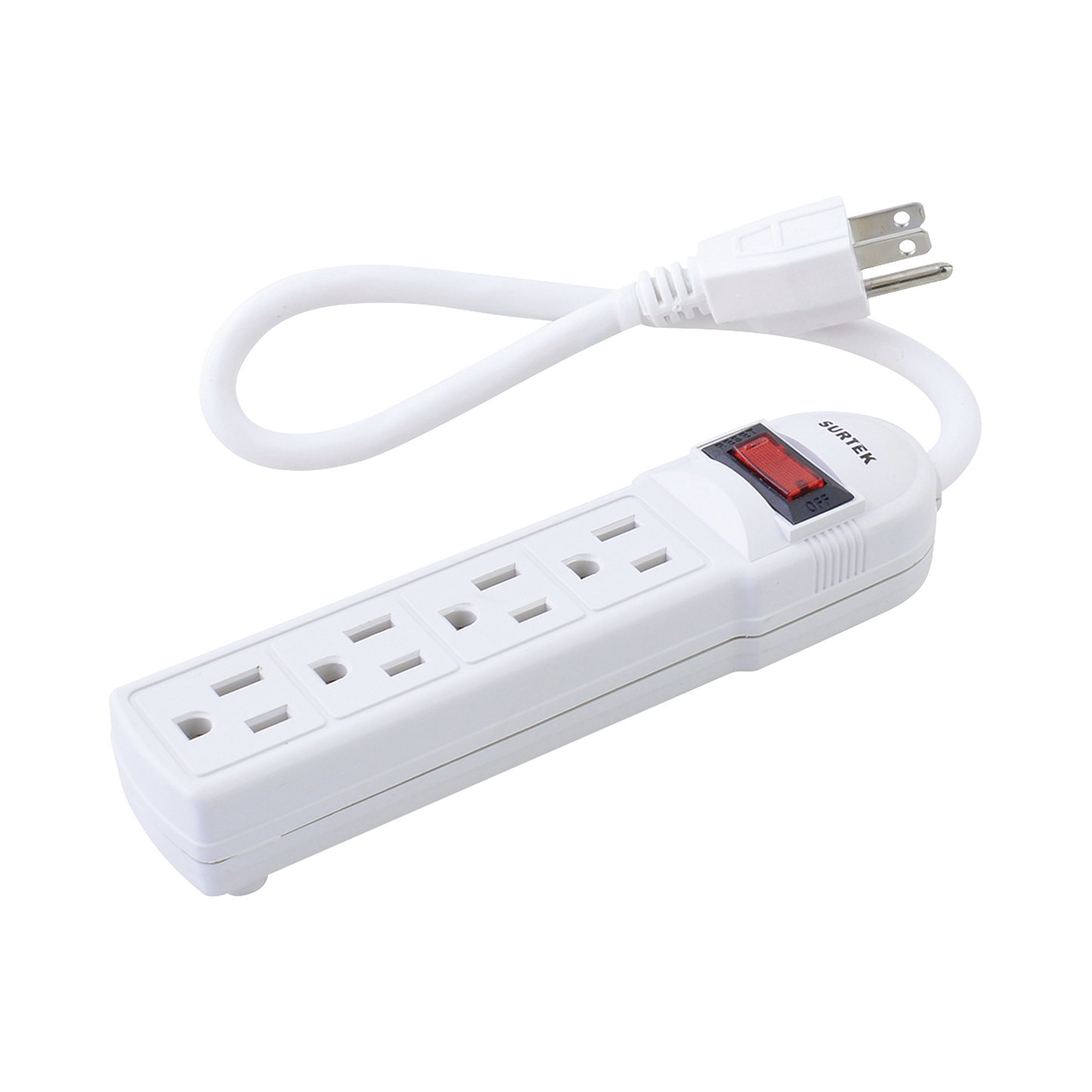 Multicontacto con cable 30 cm. 4 tomas 127 Vca lÃnea, tierra, neutro 15 A max.