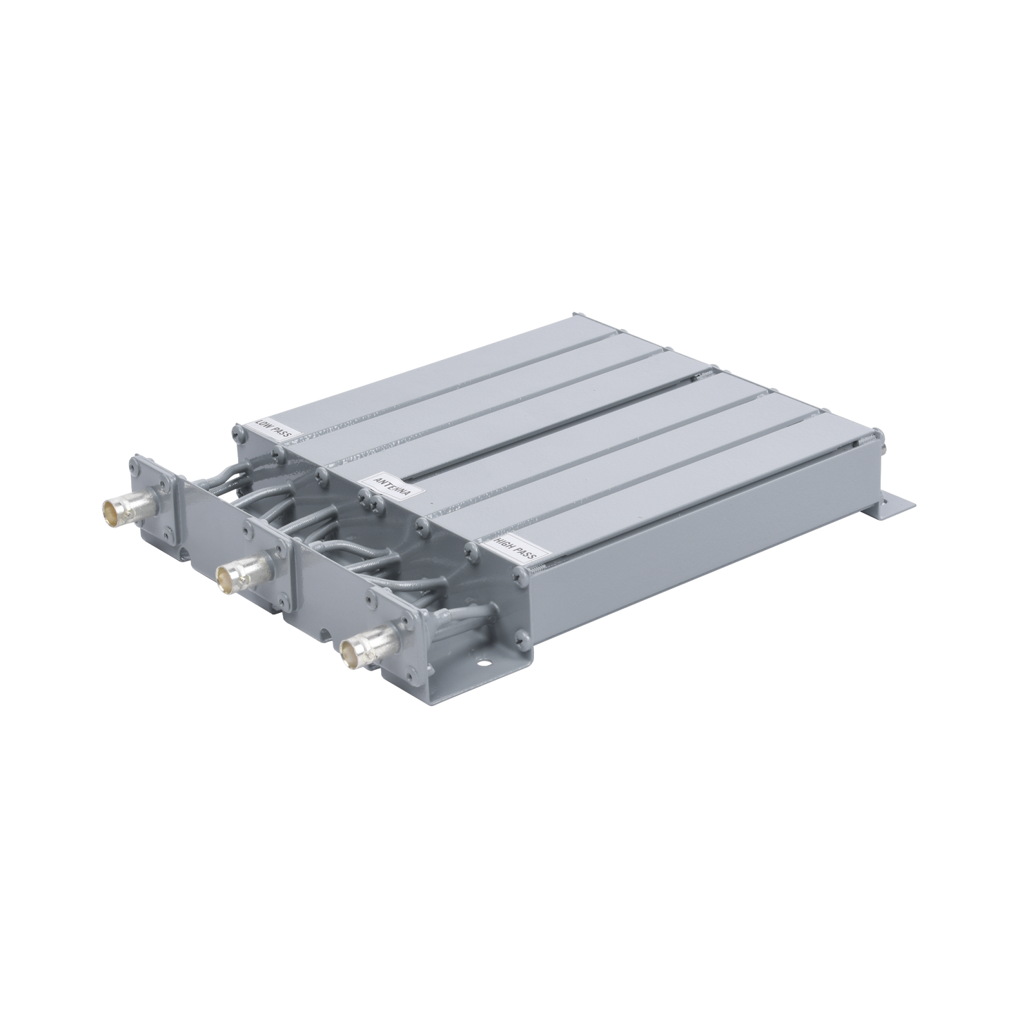 Duplexer SYSCOM en UHF, 6 Cav. 403-430 MHz, 50 Watt, 15MHz Sep. Rechazo de Banda, BNC Hembras.