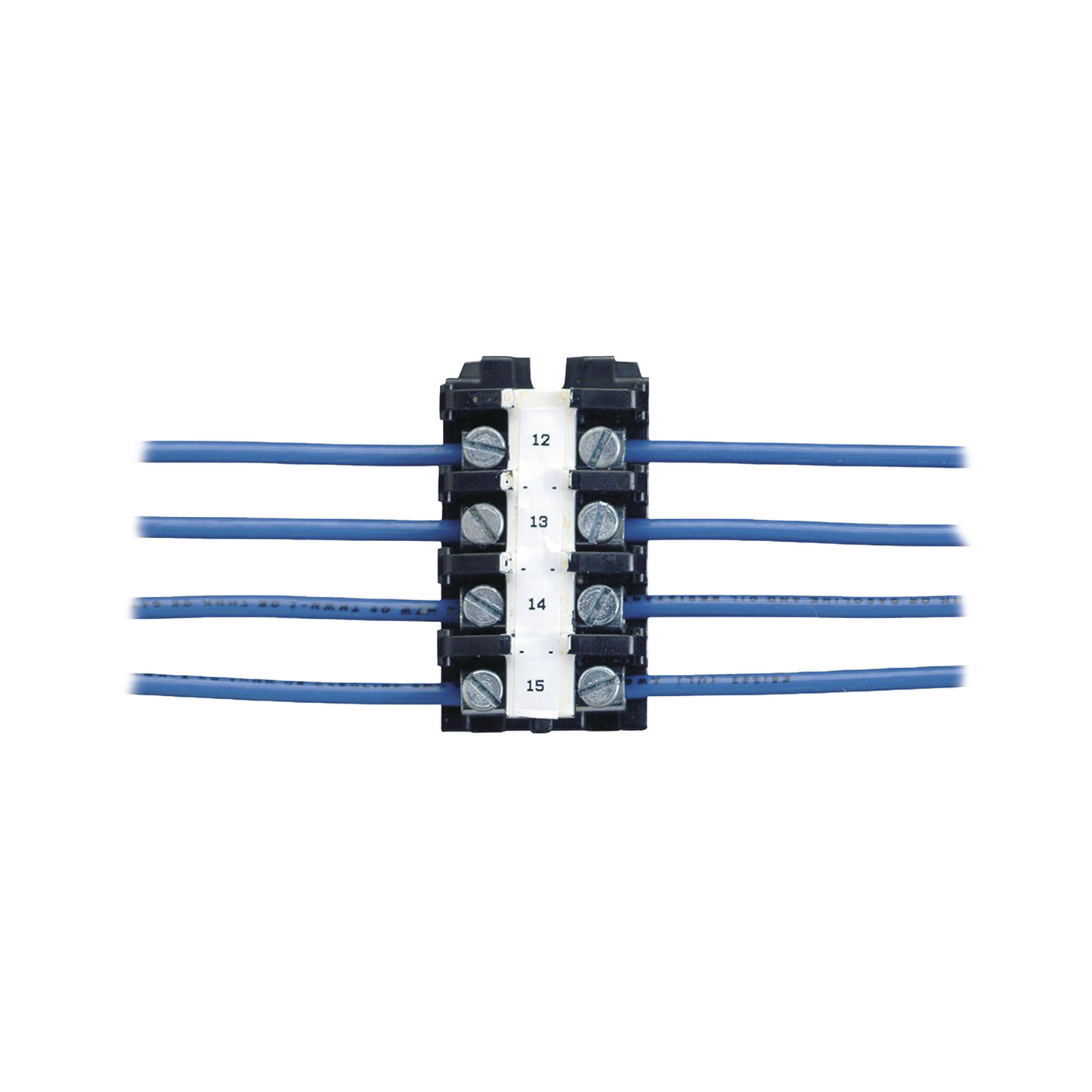 Casete de etiquetas de poliolefina, cinta continua, color negro sobre blanco, 9.65 mm x 7.6 metros