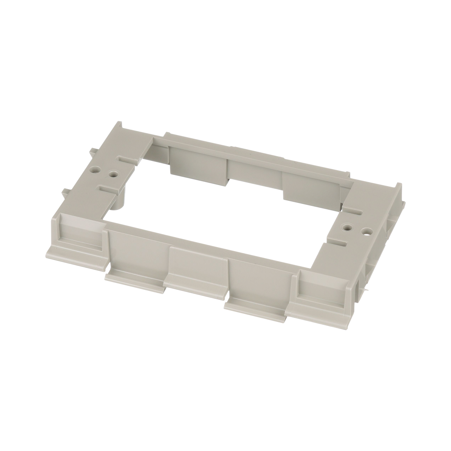 Soporte para Montaje de Faceplates en Canaleta T70, de PVC RÃgido, Color Gris Internacional