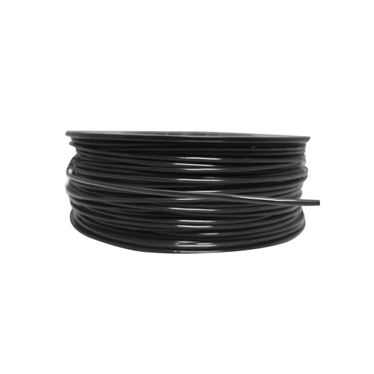 Bobina de 152 Metros de Cable Detector de Calor, Temperatura Fija 235° C, Recubrimiento de Nylon Negro para Aplicaciones en Exterior, con Guía Acerada