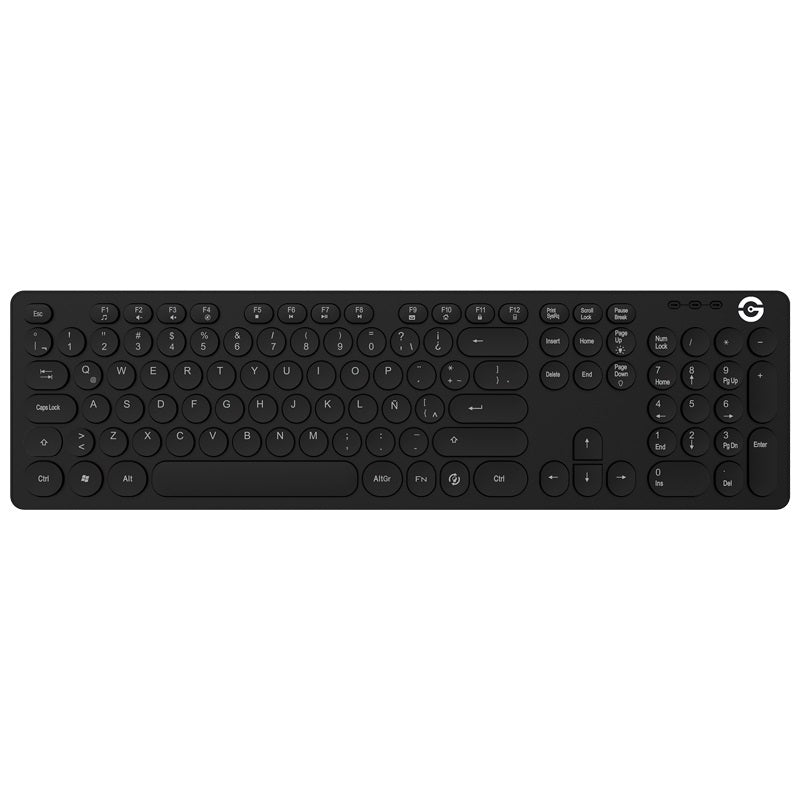 Teclado GETTTECH GTI-28201G IGNITE BACKLIGHT USB Gris 105 Teclas