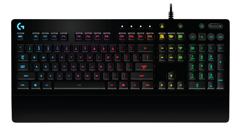 Teclado Gaming LOGITECH G213 PRODIGY, USB, QWERTY, Inglés, Negro, Multicolor