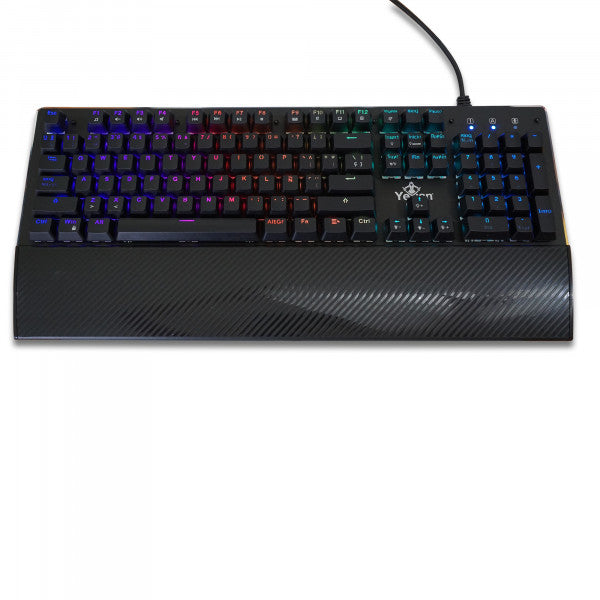 Teclado GAMER YEYIAN YAT1803 FLARE SERIE 2000 MECANIC Switch Rojo RGB