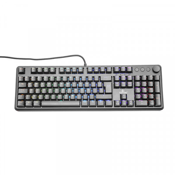 Teclado Gaming YEYIAN YTM-28208B ASWARD S3000 MECANIC Switch Azul RGB