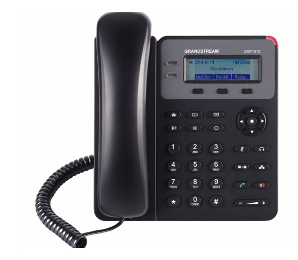 Telefono IP de 1 linea con 1 cuenta SIP, Ethernet sin Poe, conferencia de 3 vias,incluye su fuente de alimentacion