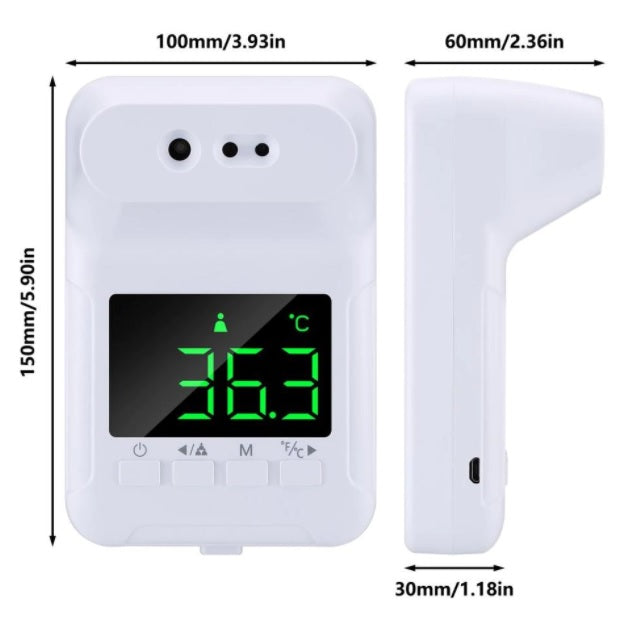 Termometro de Pared KSA modelo K-3S; Incluye cable de carga micro usb, manual de uso. *Garantía de 4 meses*
