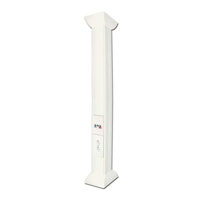 Pole Blanco de 3m para instalaciones eléctricas, voz y datos, No incluye accesorios, se venden por separado los modelos TEK100DUPLEX( accesorios de fijacion y contacto duplex) y TEK100UNI ( soporte y tapa universal) (13000-01000)