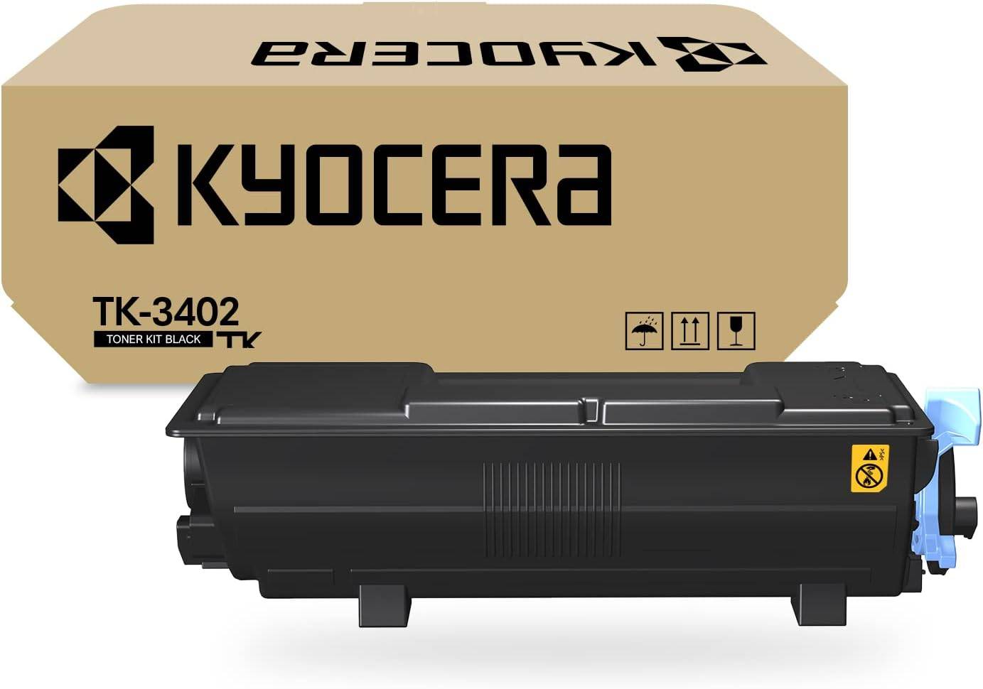 Tóner KYOCERA TK-3402 (1T0C0Y0US0). 12,500 páginas, Negro, Compatible: MA4500ifx, MA4500ix, PA4500x.