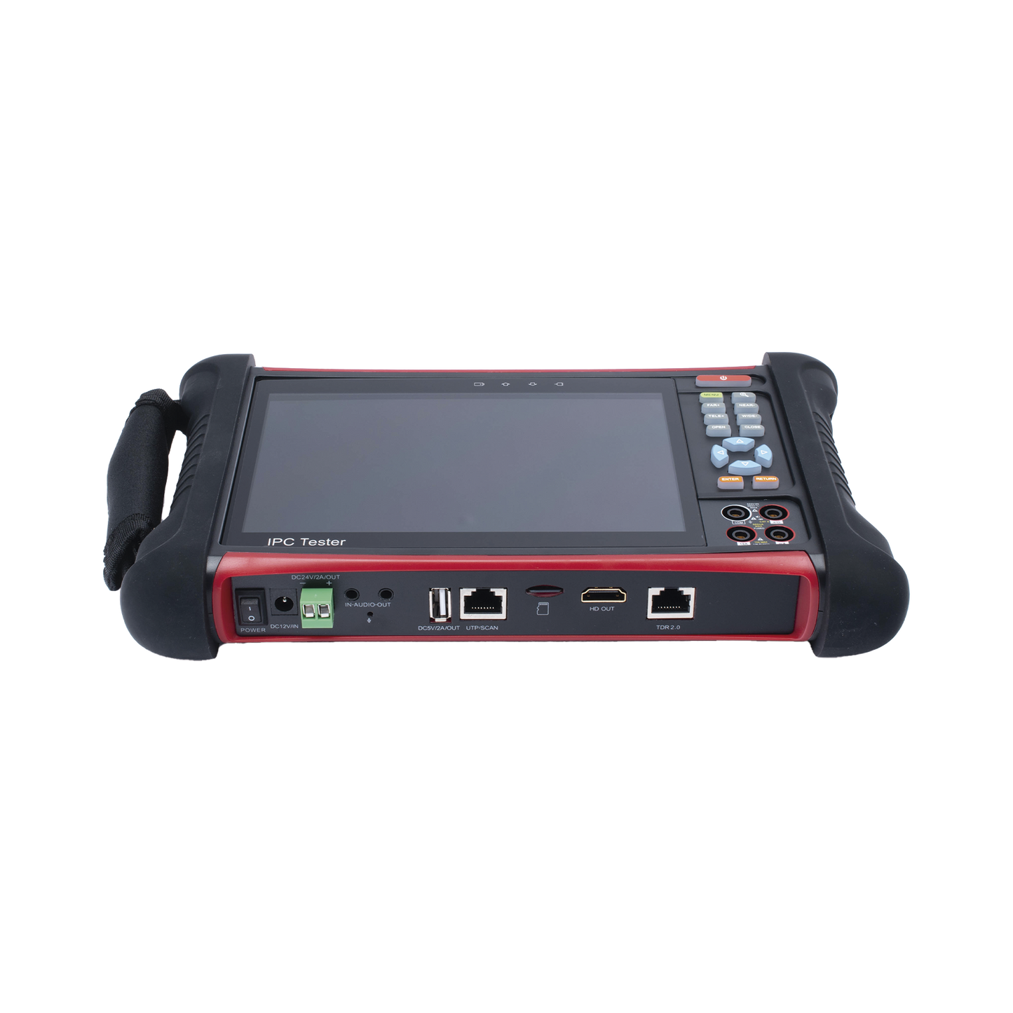 Probador de VÃdeo Android con Pantalla LCD de 7" para IP ONVIF / HD-TVI 8MP (TurboHD) / Análogo, ONVIF, Wi-Fi, Scanner IP, WiFi, entrada HDMI/Medidor de potencia optica