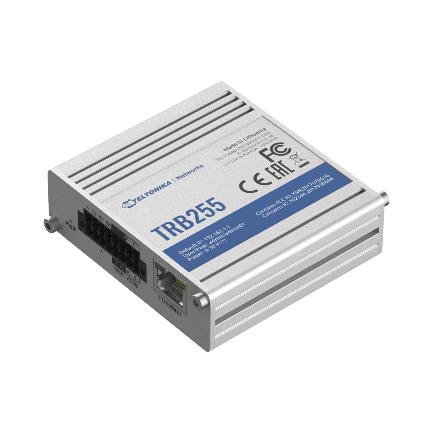 Gateway Industrial Doble SIM LTE (Cat M1), Puertos Serial RS232/RS485