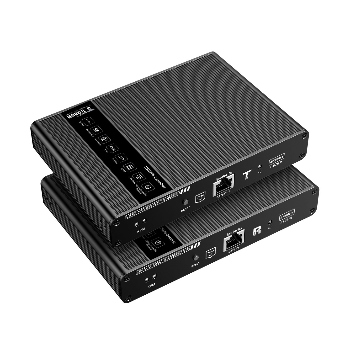 Kit extensor KVM (HDMI y USB) hasta 70 metros / Resolución 4K @ 60 Hz/ Cat 6, 6a y 7 / IPCOLOR / CERO LATENCIA / HDR10 / Salida Loop / Puerto S/PDIF / Uso 24/7 / Transmite el Video y Controla tu DVR vÃa USB a distancia.