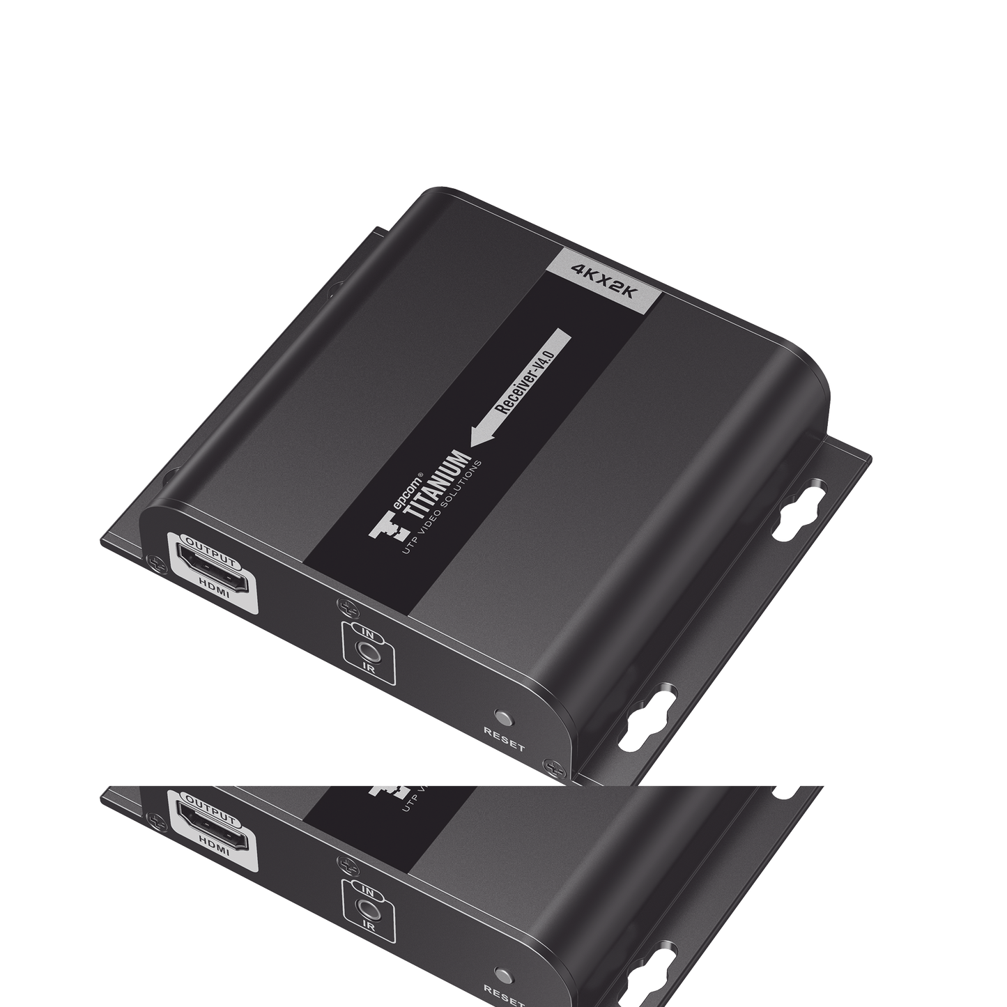 Receptor Compatible para Kits TT683-4.0 / Resolución 4K@30Hz / Cat 5e/6 / Distancia de 120 m / Control IR / Soporta HDbitT/ Compatible con Switch Gigabit.