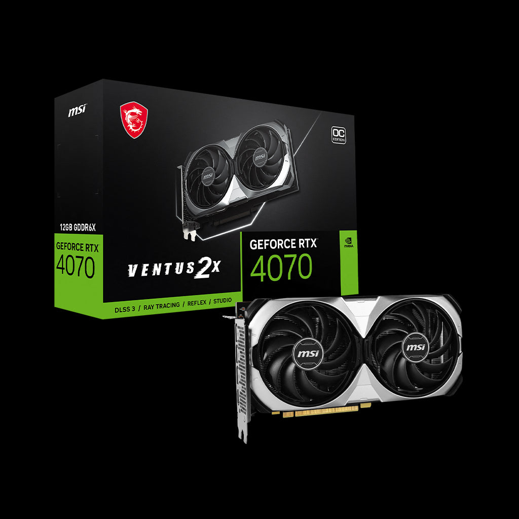 Tarjeta de Video MSI RTX 4070 Ventus 2X 12G OC G4070V2X12C